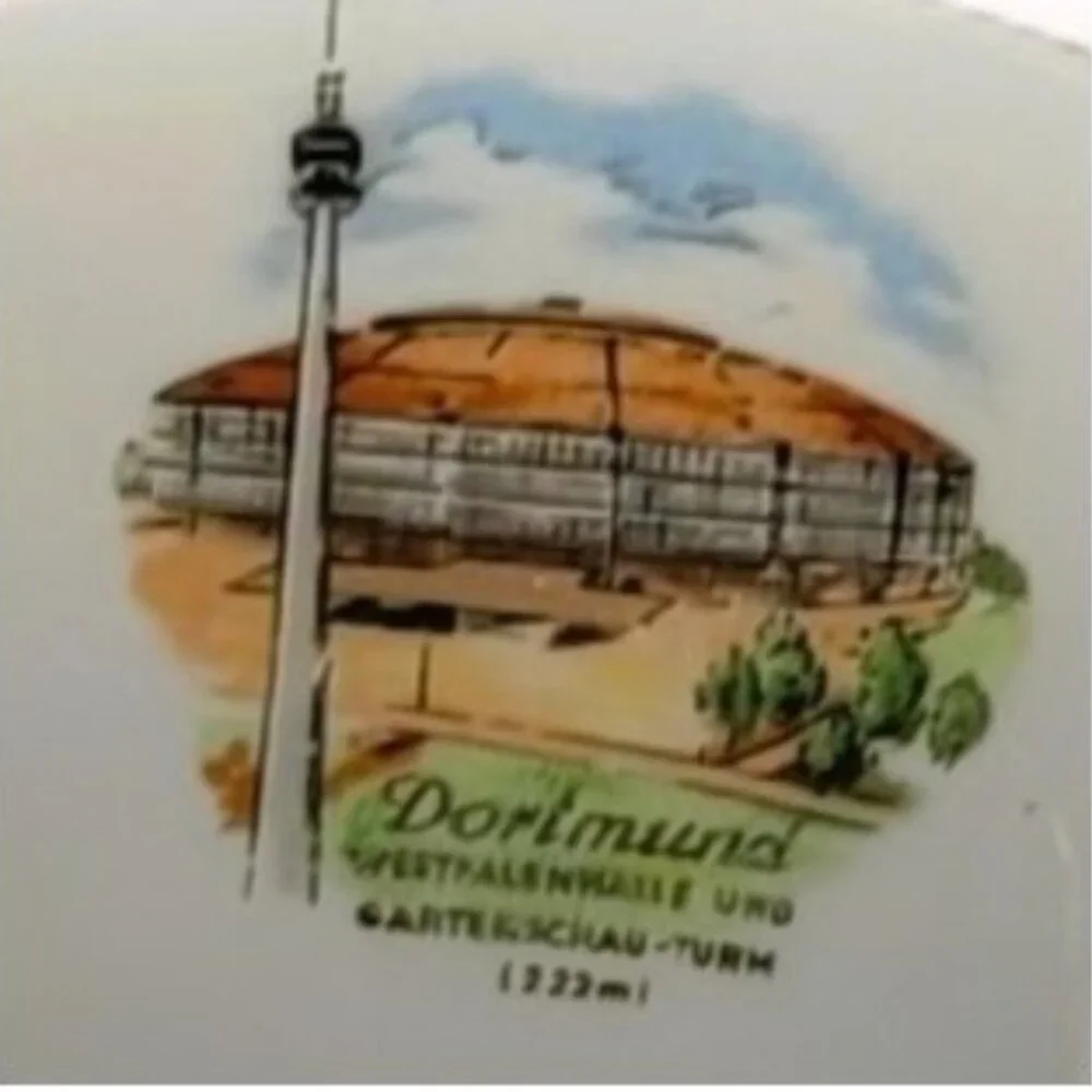 Edelstein | Gilded Demitasse Cup Saucer Vintage Bavaria Porcelain Collectible